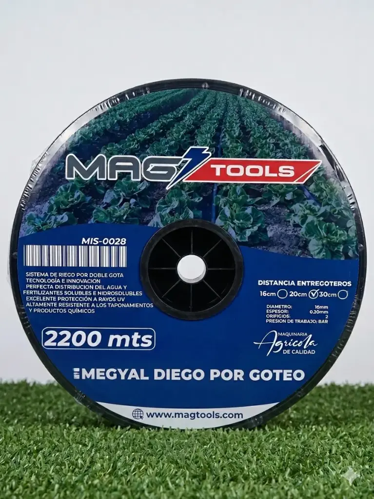 CINTA RIEGO POR GOTEO 2200MTS 20CM MAG 