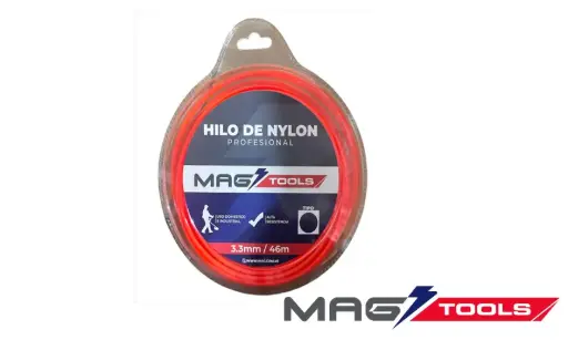 NYLON REDONDO ROJO 3.3mm X 46M MAG