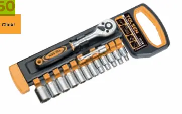 JUEGO DADOS RATCHET DE 1/4